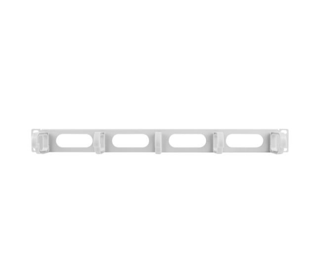 Lanberg Organizer kabli Typ B 19" 1U (szary) - 458033 - zdjęcie 2
